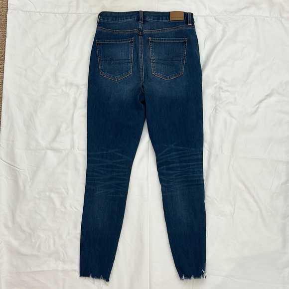 American Eagle Women’s Blue Skinny Jeans Size: 6 Long - Picture 5 of 6